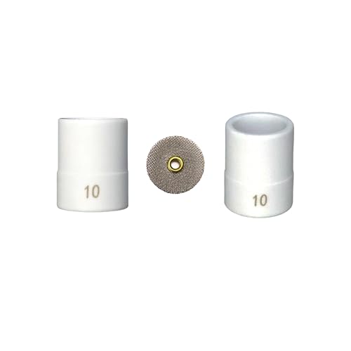 Vaphy #10 Keramik (2er-Pack) weißer WIG-Schweißbecher von Vaphy