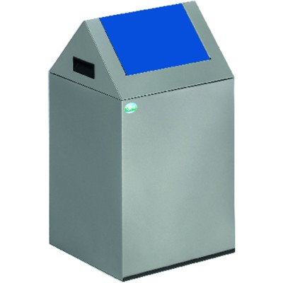 Wertstoffsammelgerät WSG 40 S silber Einwurfklappe enzianblau von Var