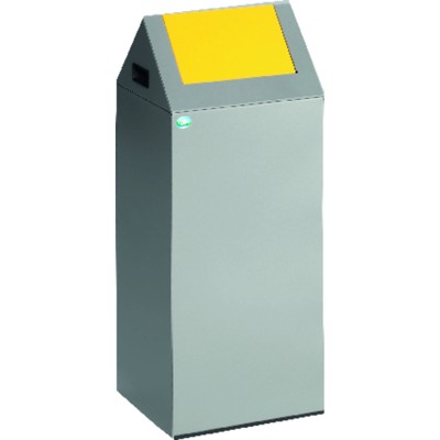 Wertstoffsammelgerät WSG 55 S silber Einwurfklappe gelb von Var
