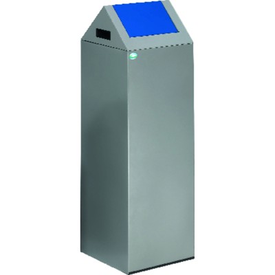 Wertstoffsammler WSG 85 S silber Einwurfklappe enzianblau von Var