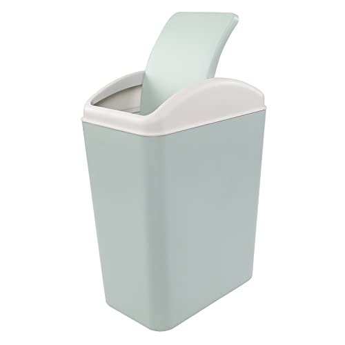 Vareone 15-L Plastik-schlanker Abfalleimer mit Schwingendeckel, Büro-Abfallkorb Mülldose von Vareone