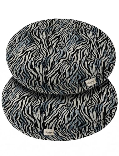 Vargottam 22" Round Meditation Cushion - Animal Print Cotton Tufted Floor Pillow with Memory Foam Fill for Yoga, Reading, Relaxation & Indoor Seating von Vargottam