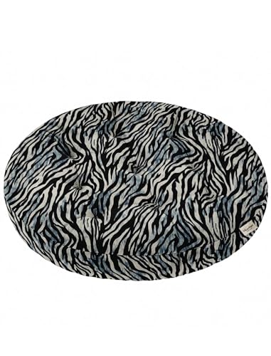 Vargottam 22" Round Meditation Cushion - Animal Print Cotton Tufted Floor Pillow with Memory Foam Fill for Yoga, Reading, Relaxation & Indoor Seating von Vargottam