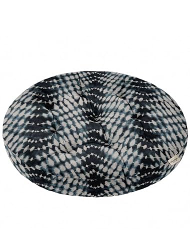 Vargottam 22" Round Tufted Floor Cushion - Indigo Mirage Cotton Meditation Pillow with Memory Foam Filling, Floor Seating Pouf for Living Room, Bedroom, Yoga & Reading Vargottam 22" Round Tufted Floor Cushion - Indigo Mirage Cotton Meditation Pillow with Memory Foam Filling, Floor Seating Pouf for Living Room, Bedroom, Yoga & Reading von Vargottam
