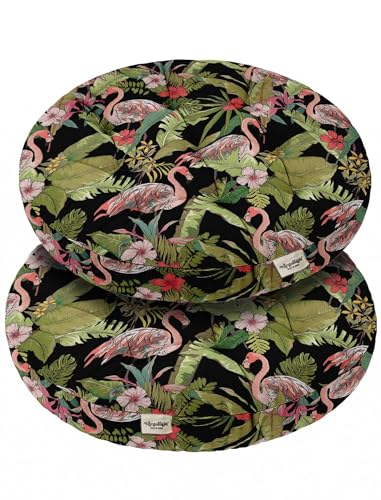 Vargottam Floor Cushion Seat - 22 Inch Round Cotton Pouf with Memory Foam, Tufted Floor Pillow for Meditation & Home Décor - Flamingo Fiesta Vargottam Floor Cushion Seat - 22 Inch Round Cotton Pouf with Memory Foam, Tufted Floor Pillow for Meditation & Home Décor - Flamingo Fiesta von Vargottam