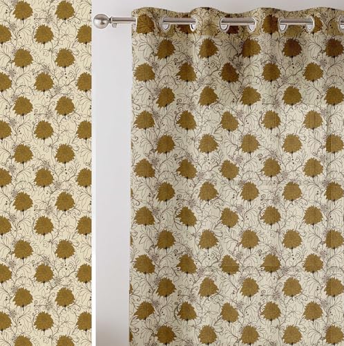Vargottam transparente Georgette-Vorhänge mit Blumendruck für Fenster und kleine Türen – 2er-Set, 183 cm lang, Ösen Oben, Bedruckte, lichtfilternde Vorhänge für Wohnzimmer oder Arbeitszimmer Vargottam transparente Georgette-Vorhänge mit Blumendruck für Fenster und kleine Türen – 2er-Set, 183 cm lang, Ösen Oben, Bedruckte, lichtfilternde Vorhänge für Wohnzimmer oder Arbeitszimmer von Vargottam