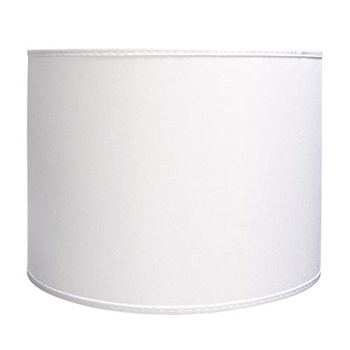 Ersatzschirm Zylinder für Hängelampe in weiß von Varia Living | Lampenschirm rund für Pendelleuchte aus Stoff | Fassung E27 und E14 von Varia Living
