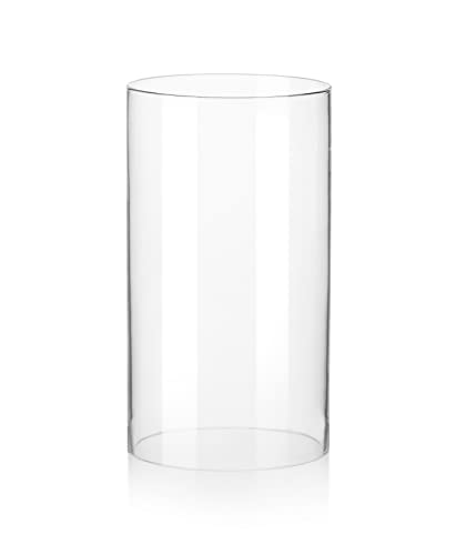 Glaszylinder ohne Boden für Windlicht | Verschiedene Größen von Varia Living | auch als Ersatzglas | für draußen und innen | offenes Glasrohr groß | transparent (Ø 15 cm | H 27,5 cm) von Varia Living