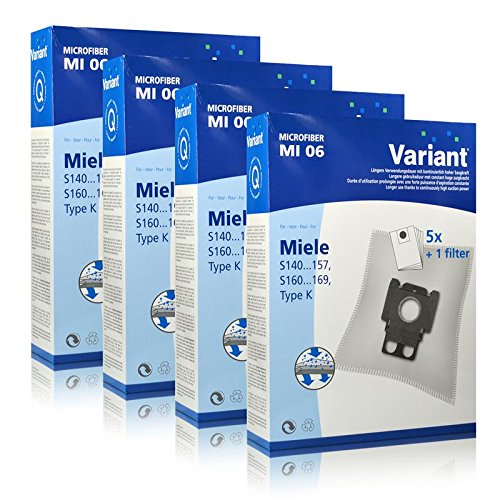 4x Variant MI06 Microvlies Staubsaugerbeutel + Microfilter für Miele 4x Variant MI06 Microvlies Staubsaugerbeutel + Microfilter für Miele von Variant