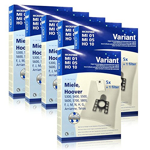 6x Variant MI05 Microvlies Staubsaugerbeutel + Microfilter für Miele, Hoover 6x Variant MI05 Microvlies Staubsaugerbeutel + Microfilter für Miele, Hoover von Variant