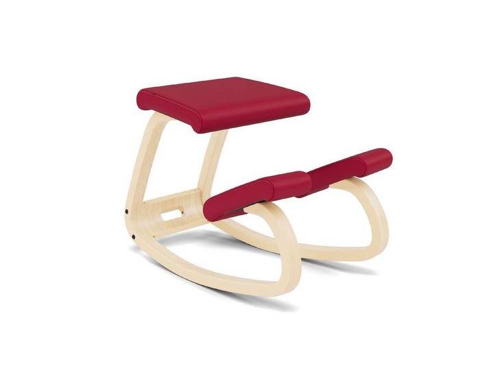 Varier Kufenstuhl Variable New Leder Red 31324 Noir, Natur l Varier Kufenstuhl Variable New Leder Red 31324 Noir, Natur l von Varier