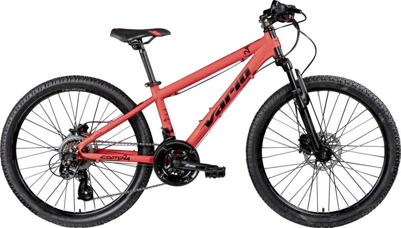 Vario Mountainbike XC DIABLO 24 COMP BT MTB Hardtail 24 Zoll RH 34cm 21-Gang rot schwarz von Vario Denver