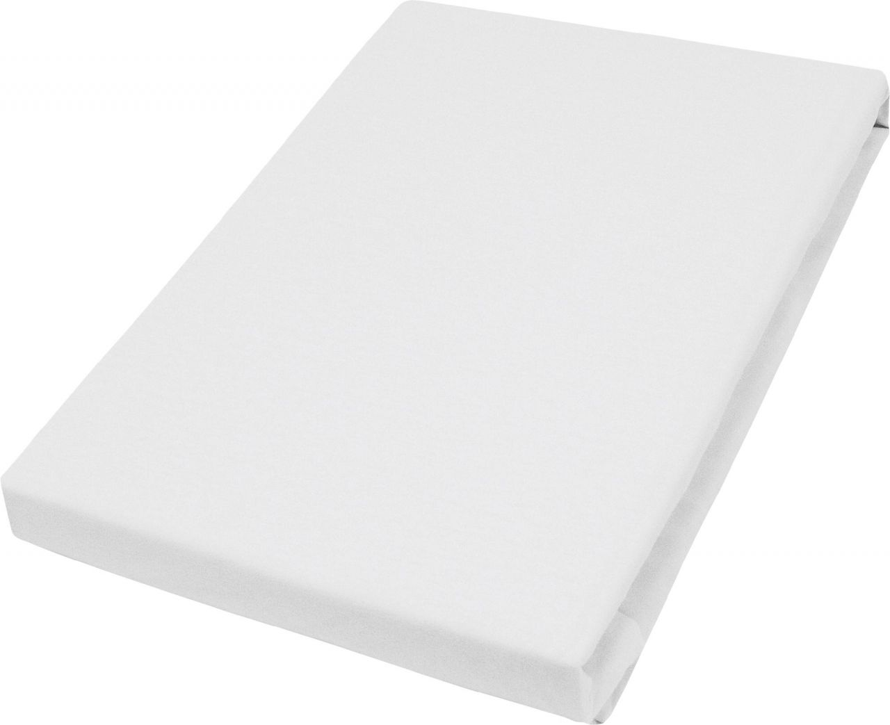 Vario Jersey-Spannbetttuch Elastan für Topper weiß, 100 x 200 cm von Vario
