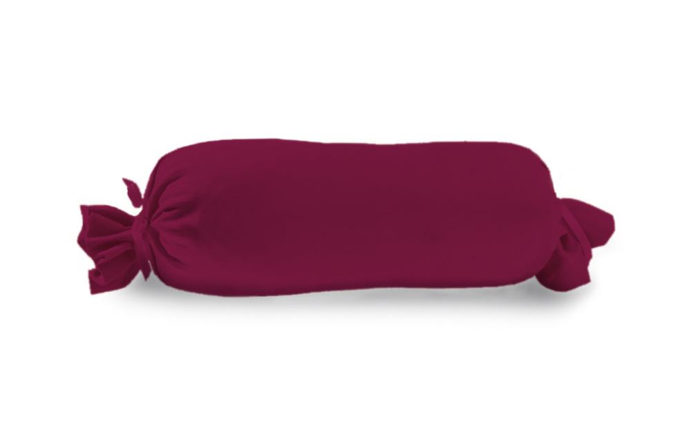 Vario Kissenbezug Jersey für Nackenrolle, bordeaux, 15 x 40 cm von Vario