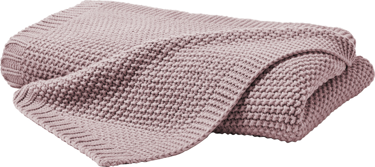 Vario Strickdecke mauve, 130 x 170 cm von Vario