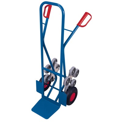 Treppenkarre 200 kg fünfarmige Radsterne, Schaufel 300 x 250mm, Luftreifen von Variofit