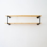 stahlrohr - Wandregal Bücherregal Sideboard Industriedesign Industrial Design Object von VariousDesignShop