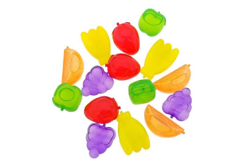 varivendo Eiswürfelform Stammartikel Kunststoff Eiswürfel Dauereiswürfel Früchte 15 Stück, (Set 15-tlg), Partywürfel Party Früchte Cocktail Plastikeiswürfel Frucht Obst von Varivendo