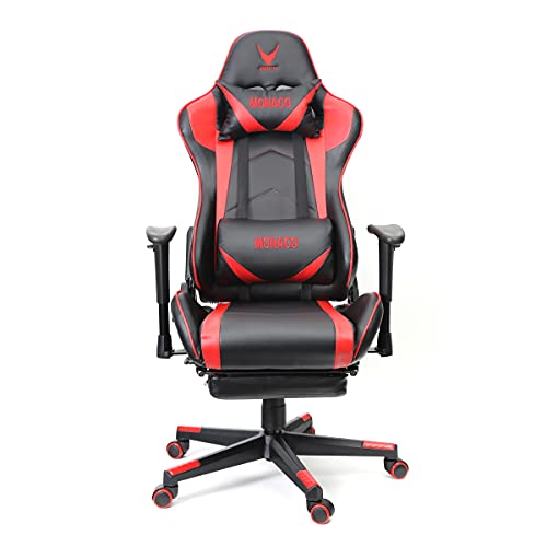 Varr Gaming Chair Monaco [44761], Polyvinylchlorid, Schwarz, 52x52x132 cm von OMEGA