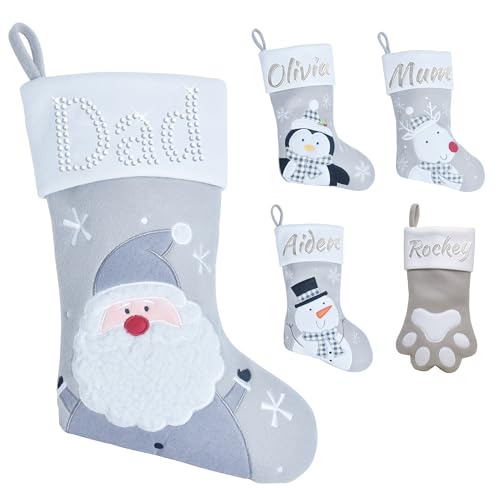 Varsany Hochwertige Weihnachtsstrümpfe mit Weihnachtsmann-Motiv, personalisierbar, personalisierbar, für Haustiere und Familie, Name Hundestrümpfe, Weihnachtsstrümpfe, Weihnachtsstrümpfe Varsany Hochwertige Weihnachtsstrümpfe mit Weihnachtsmann-Motiv, personalisierbar, personalisierbar, für Haustiere und Familie, Name Hundestrümpfe, Weihnachtsstrümpfe, Weihnachtsstrümpfe von Varsany