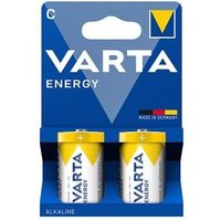 1,5 V LR-14/C "Energy" Alkalibatterie mit niedrigem Verbrauch (Blisterpackung mit 2 Stück) von Varta