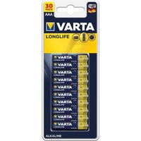 Varta - 12x 30er-Packung LongLife Alkaline Batterien LR03 aaa 1,5V Großpackung 360 Stück von Varta