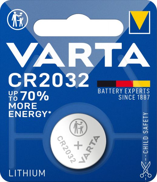 Varta Knopfzelle CR2032 - 3 Volt Lithium Batterie - 1er-Blister Varta Knopfzelle CR2032 - 3 Volt Lithium Batterie - 1er-Blister von Varta