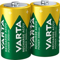 2 VARTA Akkus RECHARGE ACCU Power Mono D 3.000 mAh von Varta