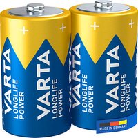 2 VARTA Batterien LONGLIFE Power Mono D 1,5 V von Varta