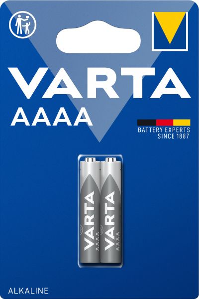 Varta Alkaline 4061 LR61 AAAA - 1,5 Volt Batterie - 2er Blister von Varta
