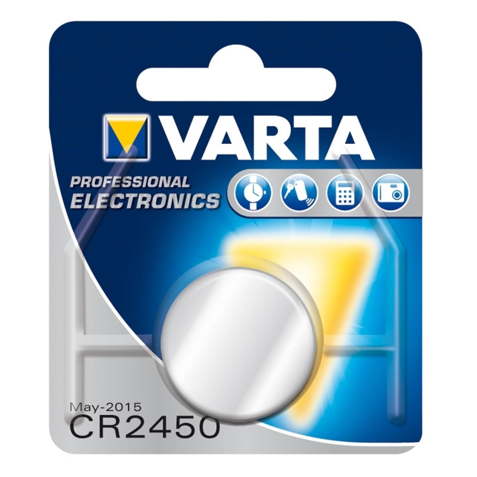 3V Lithium Knopfzelle CR2450 von Varta