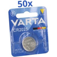 Varta - 50x CR2025 Lithium-Knopfzelle 3V 1er Blister Varta - 50x CR2025 Lithium-Knopfzelle 3V 1er Blister von Varta
