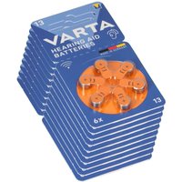 60x Varta Hearing Aid Batterie 13 PR48 Hörgerätebatterie von Varta