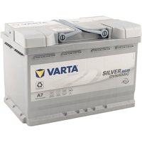 A7 Silver Dynamic agm 12V 70Ah 760A Autobatterie Start-Stop 570 901 076 inkl. 7,50 € Pfand - Varta von Varta