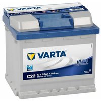 C22 Blue Dynamic 12V 52Ah 470A Autobatterie 552 400 047 inkl. 7,50€ Pfand - Varta von Varta