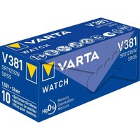 Varta - Knopfzelle 381 1.55 v 1 St. 49 mAh Silberoxid silver Coin V381/SR55 NaBli 1 von Varta