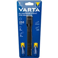 VARTA Aluminuim Light F20 Pro LED Taschenlampe schwarz, 250 Lumen von Varta