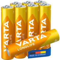 VARTA Batterien LONGLIFE Micro AAA 1,5 V - 8 Stück von Varta