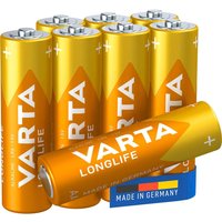 VARTA Batterien LONGLIFE Mignon AA 1,5 V - 8 Stück von Varta