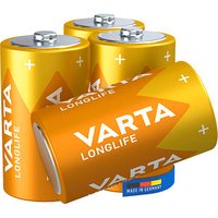 4 VARTA Batterien LONGLIFE Mono D 1,5 V von Varta