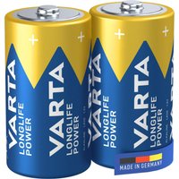 VARTA Batterien LONGLIFE Power Baby C 1,5 V - 2 Stück von Varta