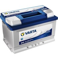 VARTA Blue Dynamic 5724090683132 Autobatterien, E43, 12 V, 72 Ah, 680 A von Varta