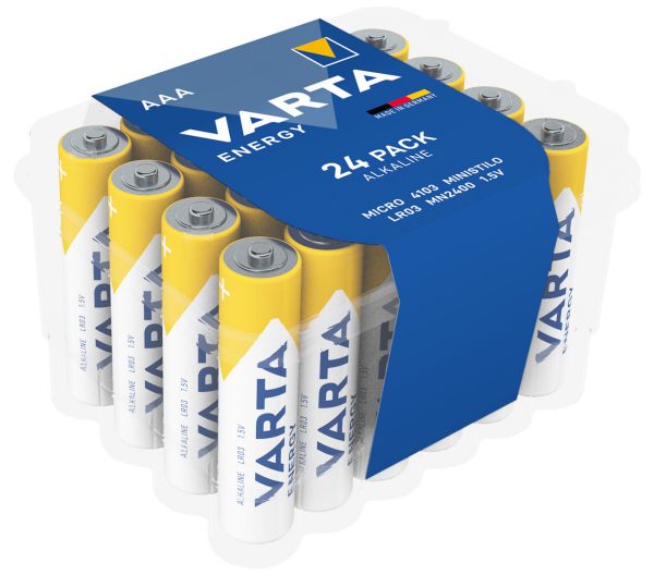 Varta Energy Alkaline 4103 LR3 AAA - 1,5 Volt Batterie - 24er Box von Varta