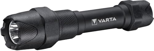 VARTA Taschenlampe LED 6 Watt inkl. 2x AA Batterien, Indestructible F20 Pro Leuchte, Lampe, Arbeitsleuchte mit zwei Leuchtmodi, extrem robuste Taschenleuchte, wasser- und staubgeschützt , (1er Pack) von Varta