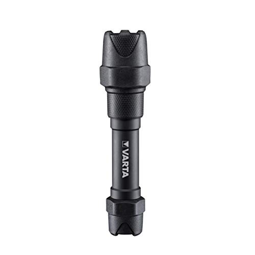 VARTA Taschenlampe LED 6 Watt inkl. 2x AA Batterien, Indestructible F20 Pro Leuchte, Lampe, Arbeitsleuchte mit zwei Leuchtmodi, extrem robuste Taschenleuchte, wasser- und staubgeschützt , (1er Pack) von Varta