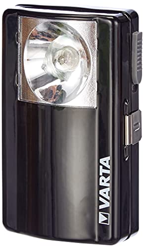 VARTA Taschenlampe LED inkl. 1x 3R12 Superlife Batterie, Palm Light, Taschenleuchte, Flachleuchte mit praktischem Befestigungsclip, Schiebeschalter von VARTA