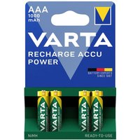 Varta - RECH.AC.Power AAA1000mAh BLI4 Micro (AAA)-Akku NiMH 1000 mAh 1.2 v 4 St. von Varta