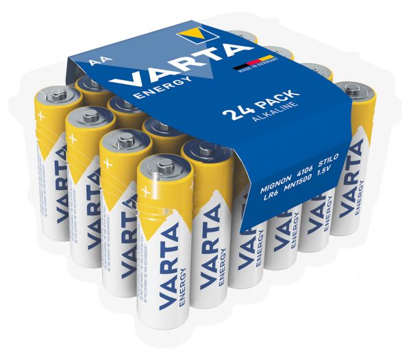 Varta Energy Alkaline 4106 LR6 AA - 1,5 Volt Batterie - 24er Box von Varta