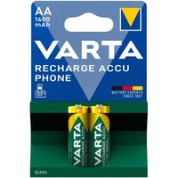 Varta - Ersatzteil - Set aus 2 wiederaufladbaren aa LR06 nimh 1600 mah Batterien - - von Varta