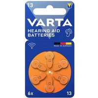 Varta Knopfzelle ZA 13 1.4V 6 St. Zink-Luft Hearing Aid PR48 von Varta